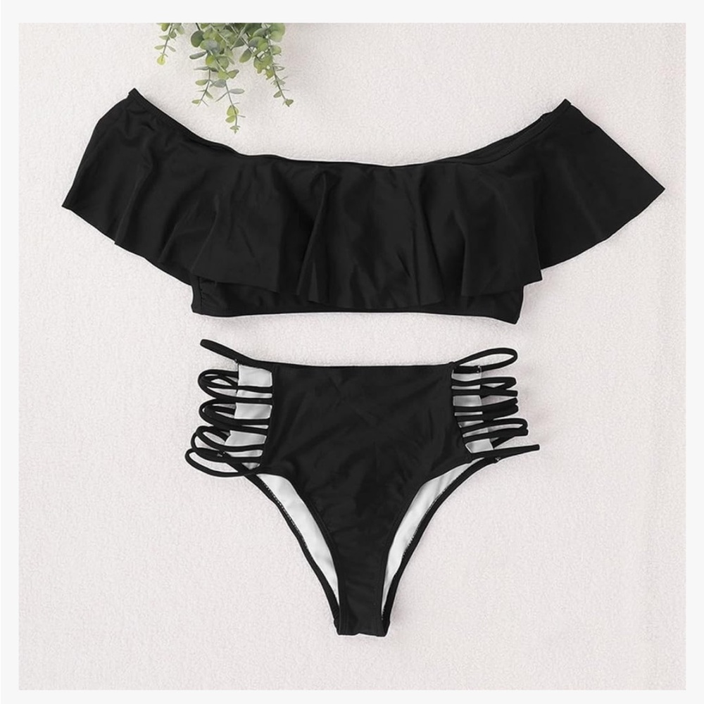 NWT Envya Black Bikini Set